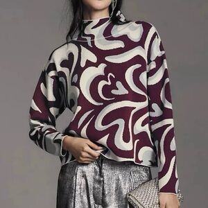 Maeve Carys Abstract Heart Sweater